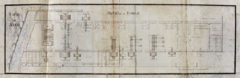 Plan de la Forge. © Région Bourgogne-Franche-Comté, Inventaire du patrimoine