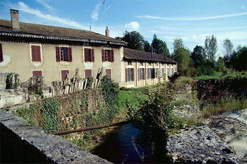 Logement patronal (H) et atelier des marbriers. © Région Bourgogne-Franche-Comté, Inventaire du patrimoine