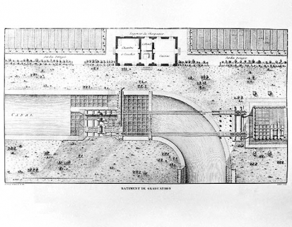 Bâtiment de graduation [de la Saline de Chaux], fin XVIIIe siècle. © Région Bourgogne-Franche-Comté, Inventaire du patrimoine