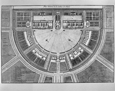 Plan Général de la Saline de Chaux, fin XVIIIe siècle. © Région Bourgogne-Franche-Comté, Inventaire du patrimoine Plan Général de la Saline de Chaux, fin XVIIIe siècle. © Région Bourgogne-Franche-Comté, Inventaire du patrimoine