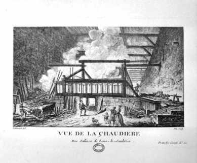 Vue de la chaudière des Salines de Lons-le-Saulnier. © Région Bourgogne-Franche-Comté, Inventaire du patrimoine Vue de la chaudière des Salines de Lons-le-Saulnier. © Région Bourgogne-Franche-Comté, Inventaire du patrimoine
