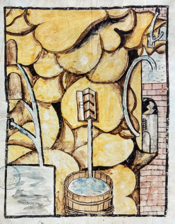 [Dessin du puits à Muyre : détail du dessin]. © Région Bourgogne-Franche-Comté, Inventaire du patrimoine