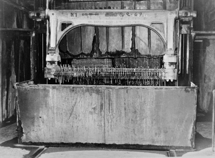 Châssis multilames, 1974. Photographie, 1974. © Région Bourgogne-Franche-Comté, Inventaire du patrimoine