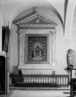 L'autel latéral nord, autel du Rosaire, vue d'ensemble. © Région Bourgogne-Franche-Comté, Inventaire du patrimoine