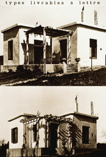 Exemple de constructions dans les années 1930 : maisons T1 et T2. © Région Bourgogne-Franche-Comté, Inventaire du patrimoine