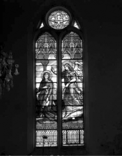 Baie 6 : Annonciation, vue générale. © Région Franche-Comté, Inventaire du patrimoine, ADAGP