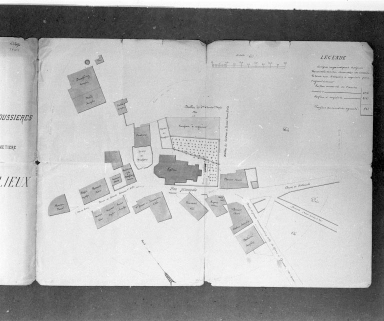 Commune des Moussières. Agrandissement du cimetière. Plan des lieux. © Région Bourgogne-Franche-Comté, Inventaire du patrimoine