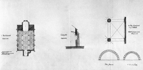 Commune de Haute Molune. Projet de reconstruction d'une partie des voûtes de l'église [...]. © Région Bourgogne-Franche-Comté, Inventaire du patrimoine