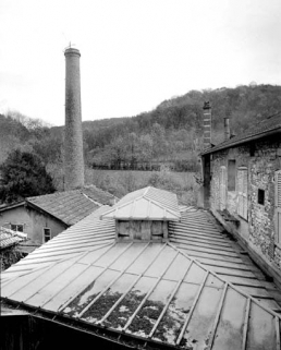 Cheminée d'usine et lanterneau de l'atelier de teinture (P). © Région Bourgogne-Franche-Comté, Inventaire du patrimoine