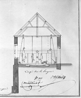 Détail de la coupe du bâtiment. © Région Bourgogne-Franche-Comté, Inventaire du patrimoine