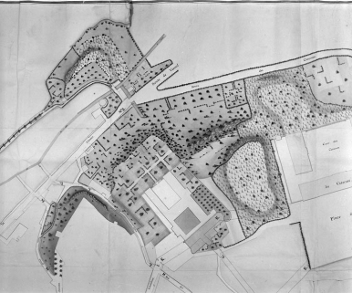 Plan de la porte Taclet avant sa disparition complète dans la première moitié du 19e siècle. © Région Bourgogne-Franche-Comté, Inventaire du patrimoine Plan de la porte Taclet avant sa disparition complète dans la première moitié du 19e siècle. © Région Bourgogne-Franche-Comté, Inventaire du patrimoine