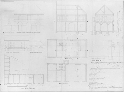 Ville de Morez. Projet relatif à l'exhaussement et à l'appropriation d'un bâtiment que la ville de Morez destine pour le bureau des Douanes, 1848. © Région Bourgogne-Franche-Comté, Inventaire du patrimoine Ville de Morez. Projet relatif à l'exhaussement et à l'appropriation d'un bâtiment que la ville de Morez destine pour le bureau des Douanes, 1848. © Région Bourgogne-Franche-Comté, Inventaire du patrimoine
