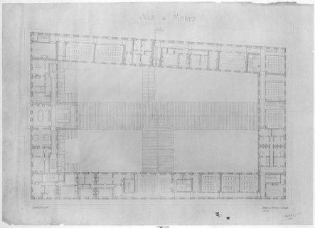 Ville de Morez. Jura [Plan du 1er étage], 1882. © Région Bourgogne-Franche-Comté, Inventaire du patrimoine