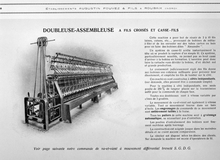 Doubleuse-assembleuse à fils croisés et casse-fils. © Région Bourgogne-Franche-Comté, Inventaire du patrimoine