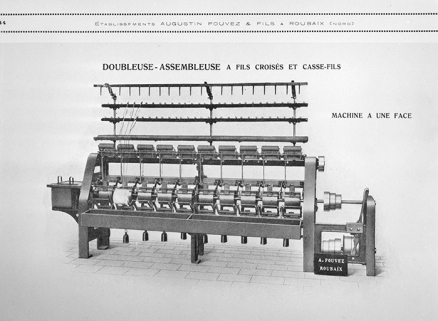 Doubleuse-assembleuse à fils croisés et casse-fils. © Région Bourgogne-Franche-Comté, Inventaire du patrimoine