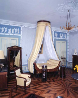 Intérieur : chambre dite de Monseigneur, partie gauche. © Région Bourgogne-Franche-Comté, Inventaire du patrimoine