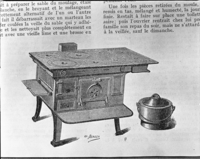 Fourneau en fonte. © Région Bourgogne-Franche-Comté, Inventaire du patrimoine