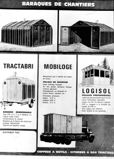 Baraques et cellules de chantier. © Région Bourgogne-Franche-Comté, Inventaire du patrimoine