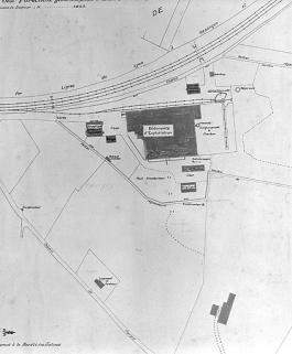 [Plan-masse de la saline de Montaigu]. © Région Bourgogne-Franche-Comté, Inventaire du patrimoine