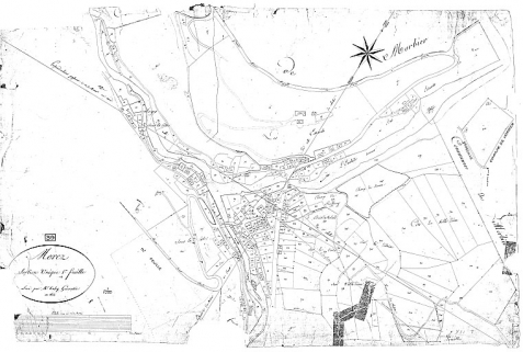 Morez. Section unique 1ère feuille [plan cadastral], 1822. © Région Bourgogne-Franche-Comté, Inventaire du patrimoine