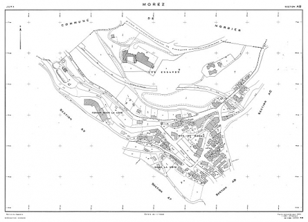 Morez. Section AB [plan cadastral], 1980. © Région Bourgogne-Franche-Comté, Inventaire du patrimoine