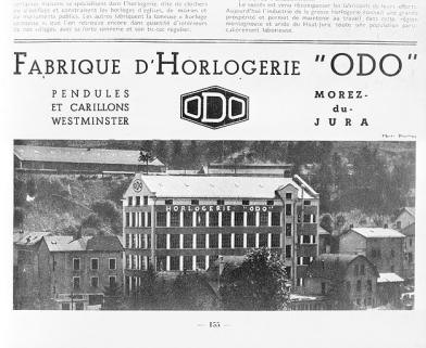 Fabrique d'Horlogerie " ODO ". © Région Bourgogne-Franche-Comté, Inventaire du patrimoine Fabrique d'Horlogerie " ODO ". © Région Bourgogne-Franche-Comté, Inventaire du patrimoine