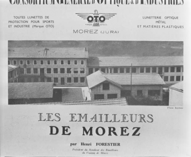 Vue d'ensemble des façades sur la rue de l'Industrie. Photographie, s.d. [2e quart 20e siècle, décennie 1940].   © Région Bourgogne-Franche-Comté, Inventaire du patrimoine