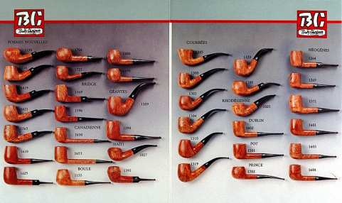 Les classiques de Butz-Choquin [modèles de pipes]. © Région Bourgogne-Franche-Comté, Inventaire du patrimoine
