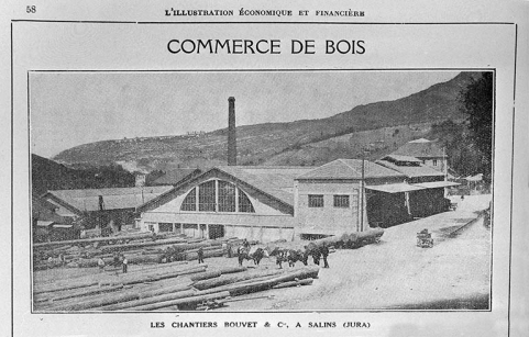 Les chantiers Bouvet & Cie, à Salins (Jura), milieu des années 1920. © Région Bourgogne-Franche-Comté, Inventaire du patrimoine Les chantiers Bouvet & Cie, à Salins (Jura), milieu des années 1920. © Région Bourgogne-Franche-Comté, Inventaire du patrimoine