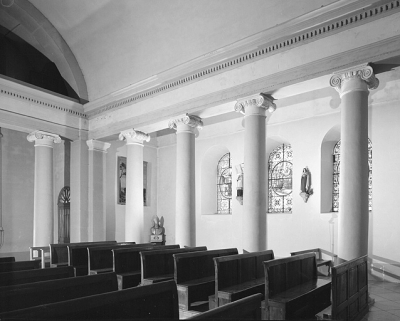 Elévation intérieure nord de la nef. © Région Bourgogne-Franche-Comté, Inventaire du patrimoine