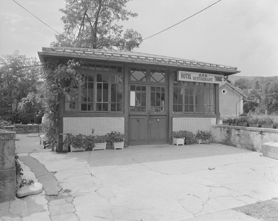 La guinguette : salle de bal, façade antérieure. © Région Bourgogne-Franche-Comté, Inventaire du patrimoine