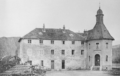 Saint-Lupicin (Jura). la Mairie et la Poste. © Région Bourgogne-Franche-Comté, Inventaire du patrimoine