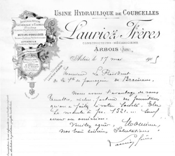 Papier à en-tête. © Région Bourgogne-Franche-Comté, Inventaire du patrimoine