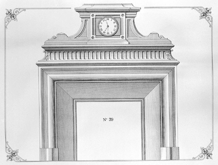 Modèle de cheminée n° 39. © Région Bourgogne-Franche-Comté, Inventaire du patrimoine