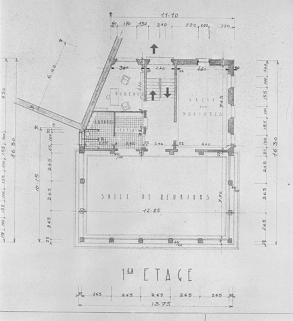 Plan de l'étage. © Région Bourgogne-Franche-Comté, Inventaire du patrimoine