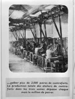 Postes de galbage des contreforts de chaussure. © Région Bourgogne-Franche-Comté, Inventaire du patrimoine