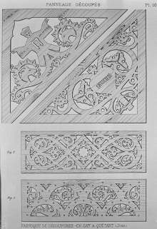 [Fabrique Gay : modèles de] panneaux découpés. © Région Bourgogne-Franche-Comté, Inventaire du patrimoine