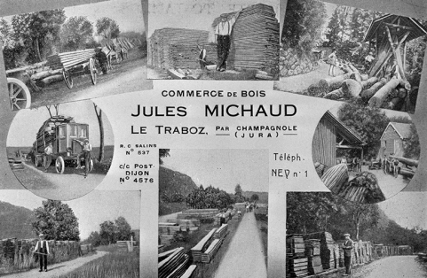 Commerce de bois Jules Michaud. © Région Bourgogne-Franche-Comté, Inventaire du patrimoine