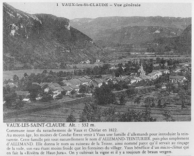 Vaux-lès-Saint-Claude, vue générale. © Région Bourgogne-Franche-Comté, Inventaire du patrimoine