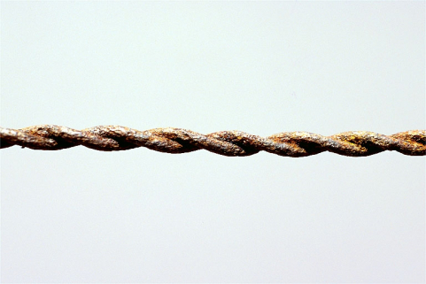 Détail du fil hélicoïdal. © Région Bourgogne-Franche-Comté, Inventaire du patrimoine