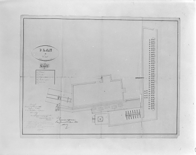 Plan de détail : clouterie, cisaillerie, ribe a chanvre, scies, moulins à grains. © Région Bourgogne-Franche-Comté, Inventaire du patrimoine