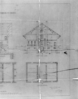 Projet de chalet pour la commune de Censeau [coupe en long et plan de l'étage]. © Région Bourgogne-Franche-Comté, Inventaire du patrimoine
