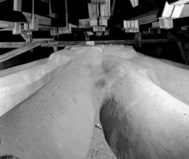 Intrados de la clef de voûte de l'abside. © Région Bourgogne-Franche-Comté, Inventaire du patrimoine