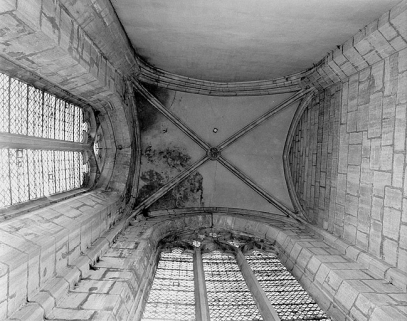 Voûte de l'ancienne chapelle de Neuville. © Région Bourgogne-Franche-Comté, Inventaire du patrimoine