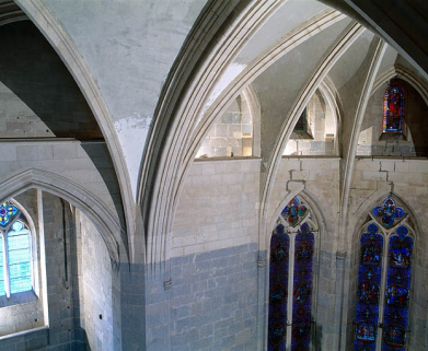 Elévation nord de l'abside depuis la coursière haute. © Région Bourgogne-Franche-Comté, Inventaire du patrimoine