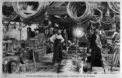 Pont-du-Navoy (Jura). Les Forges - Intérieur de la Tréfilerie. © Région Bourgogne-Franche-Comté, Inventaire du patrimoine