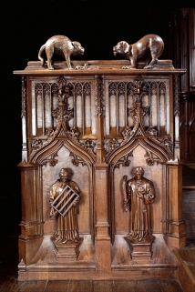 Quatrième jouée basse : saint Laurent et saint Etienne. © Région Bourgogne-Franche-Comté, Inventaire du patrimoine