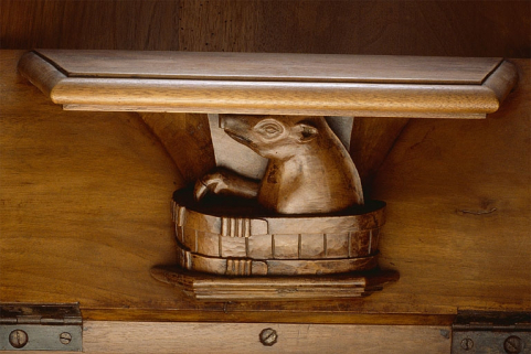 Miséricorde de la quinzième stalle basse. © Région Bourgogne-Franche-Comté, Inventaire du patrimoine