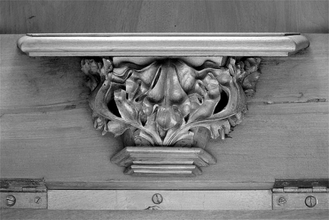 Miséricorde de la huitième stalle basse. © Région Bourgogne-Franche-Comté, Inventaire du patrimoine