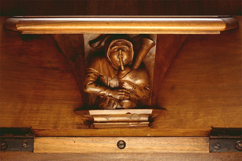 Miséricorde de la treizième stalle basse. © Région Bourgogne-Franche-Comté, Inventaire du patrimoine